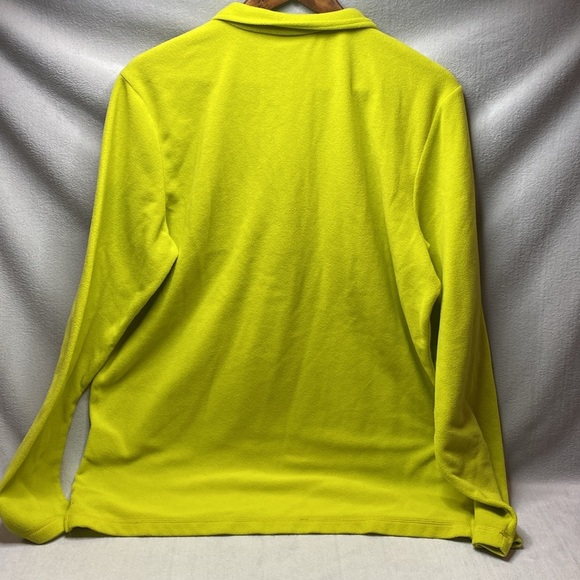 Jack Wolfskin bright green 1/4 zip fleece pull over size Extra Large - Picture 5 of 5